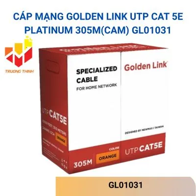 Cáp mạng Golden Link UTP Cat 5e Platinum 305m/cuộn(Cam ) GL01031