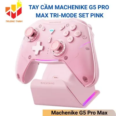 Tay cầm Machenike G5 Pro Max Tri-mode Set Pink