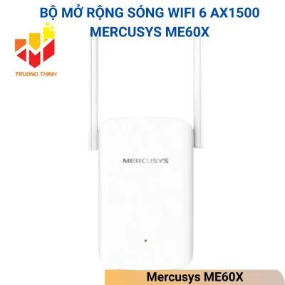 Bộ mở rộng sóng Wifi 6 AX1500 Mercusys ME60X
