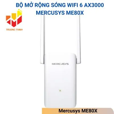 Bộ mở rộng sóng Wifi 6 AX3000 Mercusys ME80X