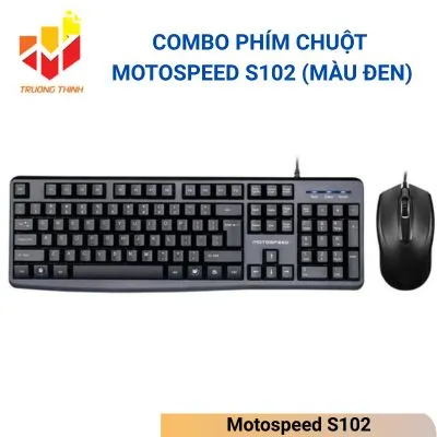 Combo phím chuột Motospeed S102 (màu đen)