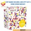 Cáp mạng UTP cat 6 platinum vàng 305m Golden Link NMVA01