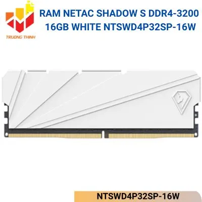 Ram Netac Shadow S DDR4-3200 16GB C16 White NTSWD4P32SP-16W