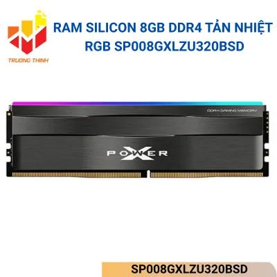 Ram Silicon 8GB DDR4 tản nhiệt RGB SP008GXLZU320BSD