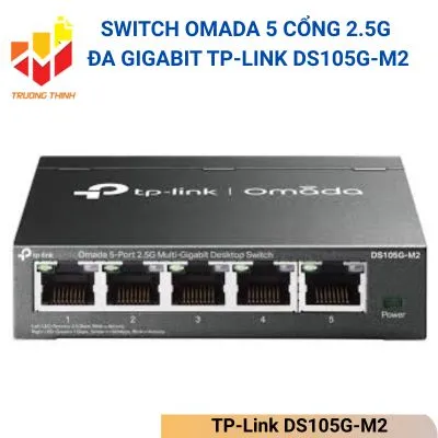 Switch Omada 5 Cổng 2.5G đa Gigabit TP-Link DS105G-M2