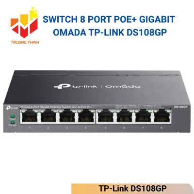 Switch 8 Port Poe+ Gigabit Omada TP-Link DS108GP