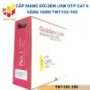 Cáp mạng UTP cat 6 platinum vàng 100m Golden Link TW1103-100
