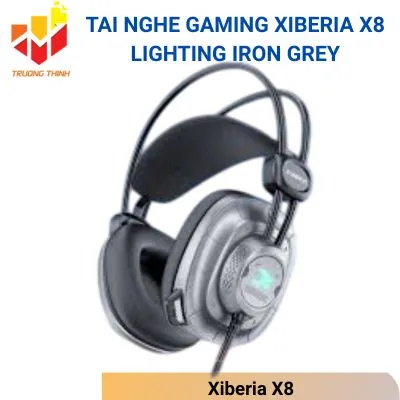 Tai nghe Gaming Xiberia X8 Virtual 7.1 Lighting Iron Grey
