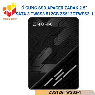 Ổ cứng SSD Apacer Zadak 2.5" SATA 3 TWSS3 512GB ZS512GTWSS3-1