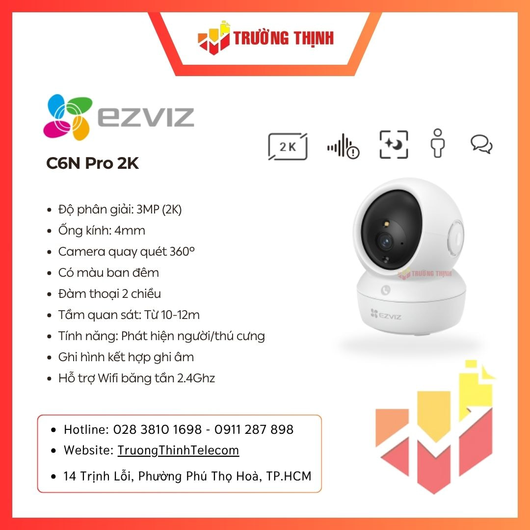 Camera Ezviz C6N Pro 3MP 2K