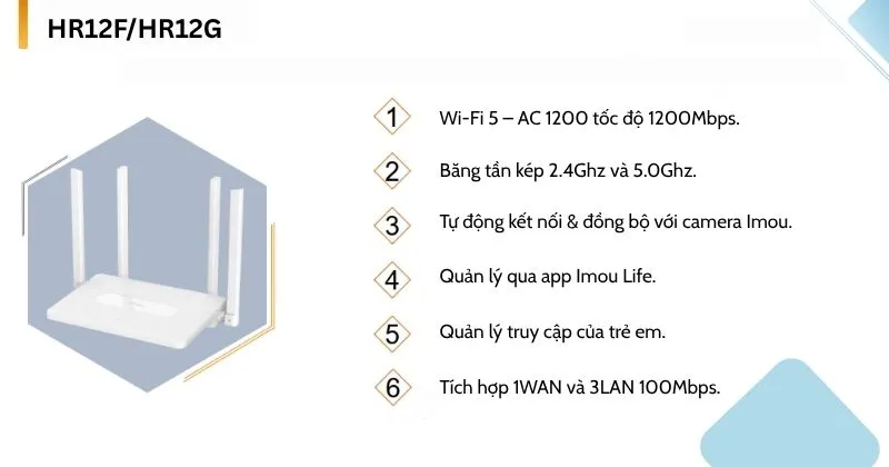 Bộ định tuyến Wifi HR12F/HR12G