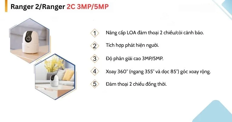 Camera Ranger 2/Ranger 2C 3MP/5MP