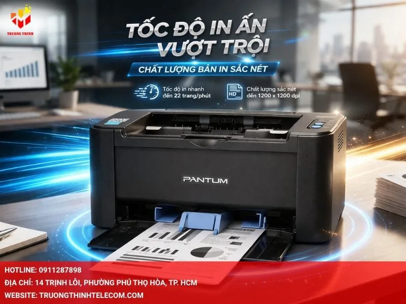 Tốc độ in ấn vượt trội và chất lượng bản in sắc nét
