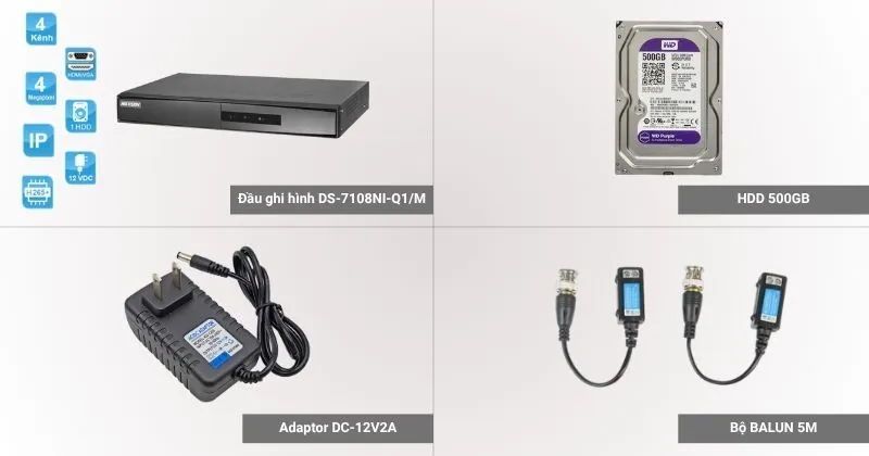 Thông số của đầu ghi Hikvision DS-7204HGHI-M1