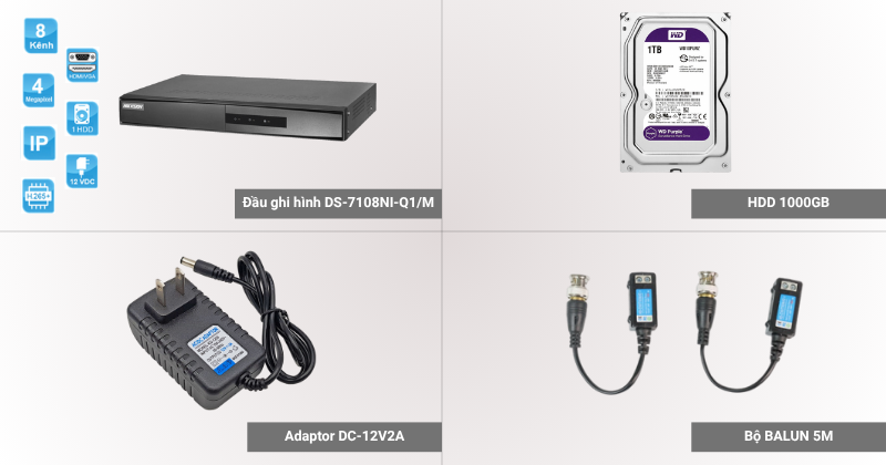 Thông số của đầu ghi Hikvision DS-7208HGHI-M1