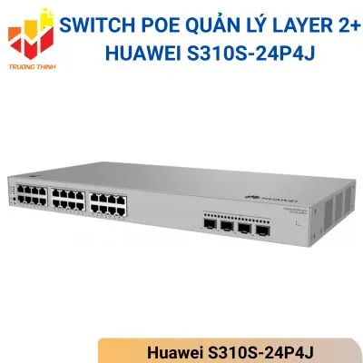 Switch PoE quản lý Layer 2+ Huawei S310S-24P4J