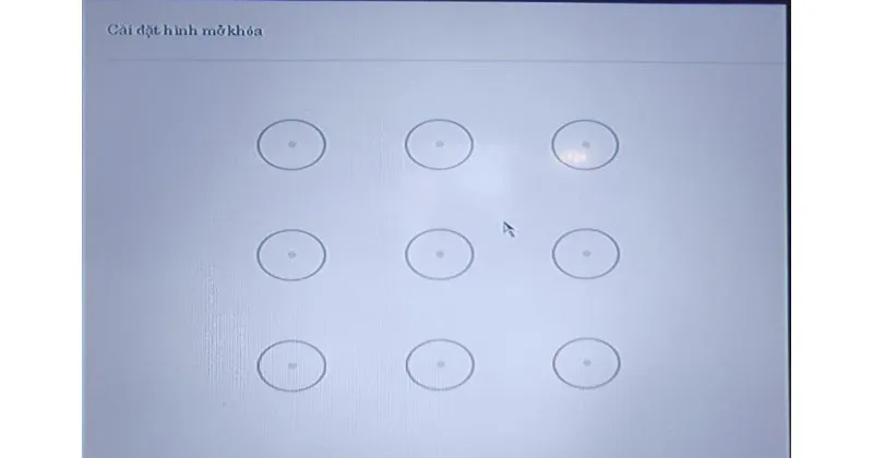 Cài đặt hình mở khóa