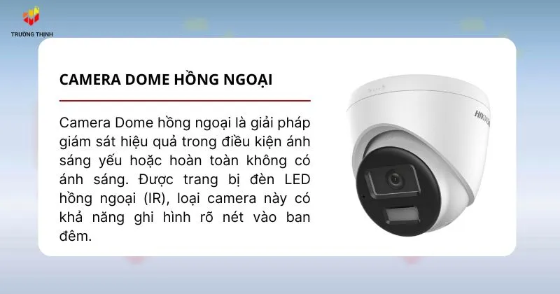 Camera Dome hồng ngoại
