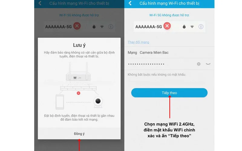 Cấu hình mạng Wifi cho thiết bị