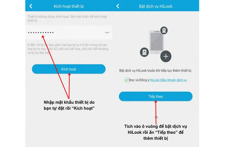 Kích hoạt thiết bị