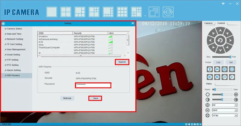 Nhập mật khẩu cho Wifi