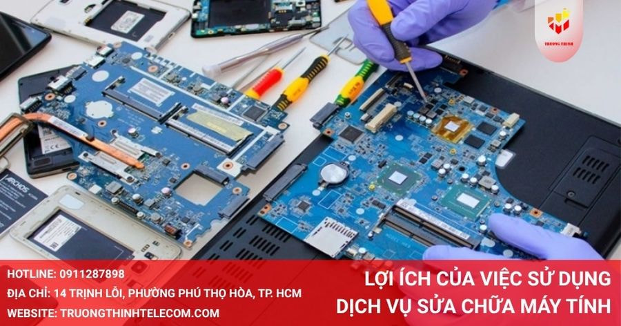 Lợi ích của việc sử dụng dịch vụ sửa chữa máy tính