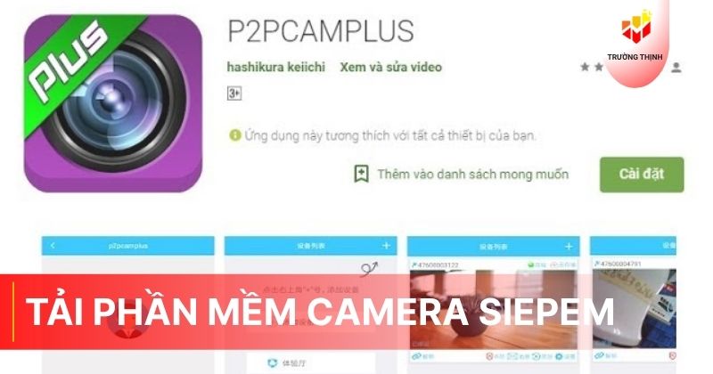 Hướng dẫn tải phần mềm camera Siepem