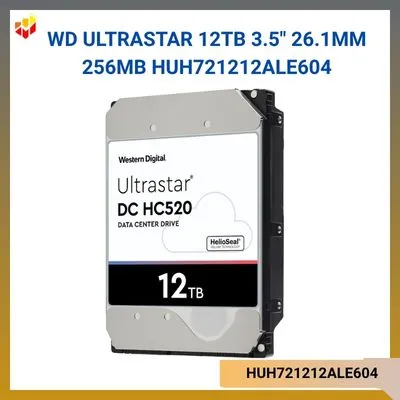 Ổ cứng WD Ultrastar 12TB 3.5" 26.1MM 256MB HUH721212ALE604