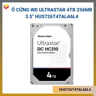 Ổ cứng WD Ultrastar 4TB 256MB 3.5" HUS726T4TALA6L4