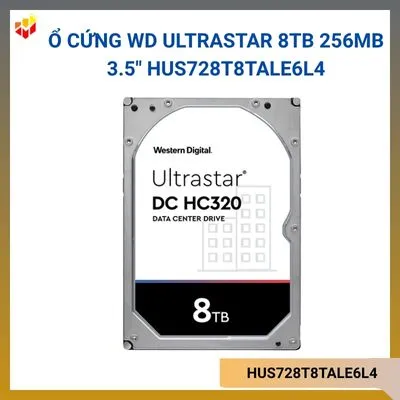 Ổ cứng WD Ultrastar 8TB 256MB 3.5" HUS728T8TALE6L4