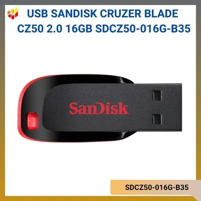 USB SanDisk Cruzer Blade CZ50 USB 2.0 16GB SDCZ50-016G-B35