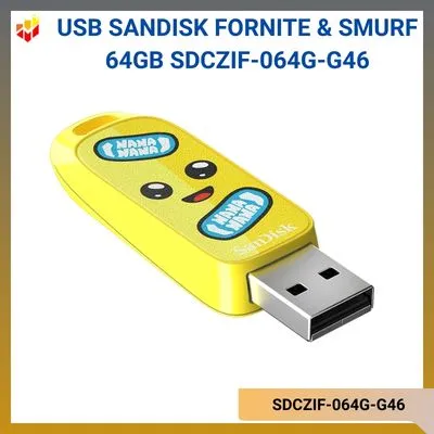 USB SanDisk Fornite & Smurf Type-A 64GB SDCZIF-064G-G46