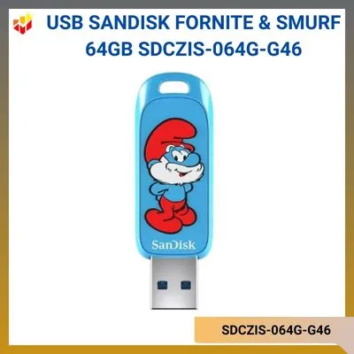 USB SanDisk Fornite & Smurf Type-A 64GB SDCZIS-064G-G46