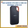 Ổ SSD SanDisk gắn ngoài 4TB USB 3.2 Gen 2x2 SDSSDE81-4T00-G25