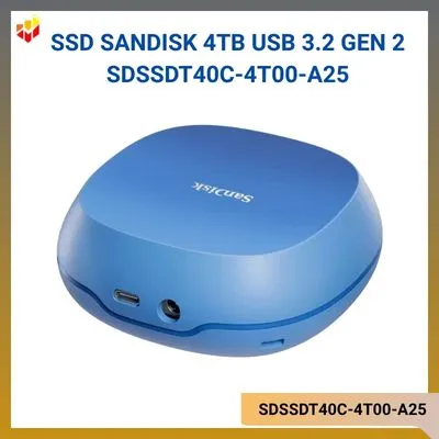 Ổ SSD SanDisk gắn ngoài 4TB USB 3.2 Gen 2 SDSSDT40C-4T00-A25