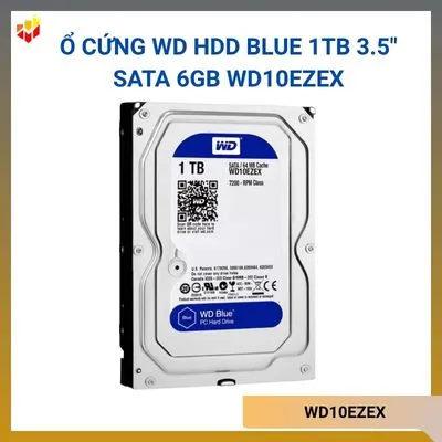 Ổ cứng WD HDD Blue 1TB 3.5" SATA 6Gb WD10EZEX