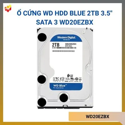 Ổ cứng WD HDD Blue 2TB 3.5" SATA 3 WD20EZBX