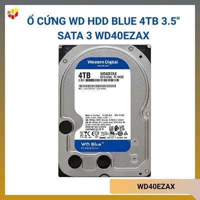 Ổ cứng WD HDD Blue 4TB 3.5" SATA 3 WD40EZAX