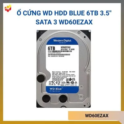 Ổ cứng WD HDD Blue 6TB 3.5" SATA 3 WD60EZAX