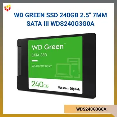 Ổ cứng WD Green SSD 240GB 2.5" 7mm SATA III WDS240G3G0A