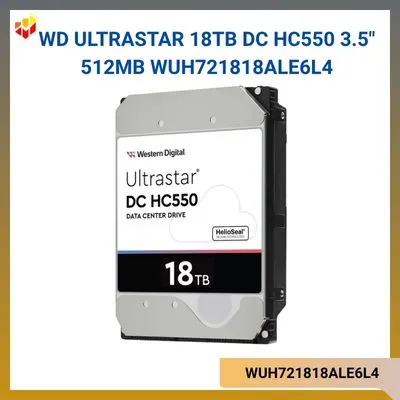 Ổ cứng WD Ultrastar 18TB DC HC550 3.5" 512MB WUH721818ALE6L4