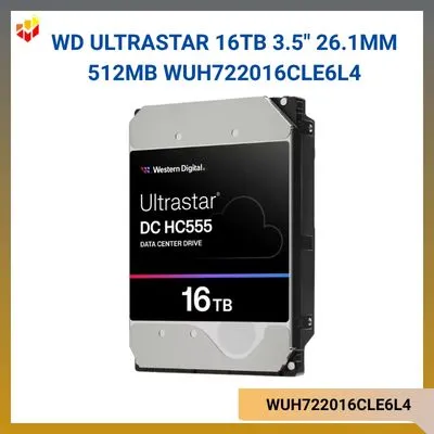 Ổ cứng WD Ultrastar 16TB 3.5" 26.1MM 512MB WUH722016CLE6L4