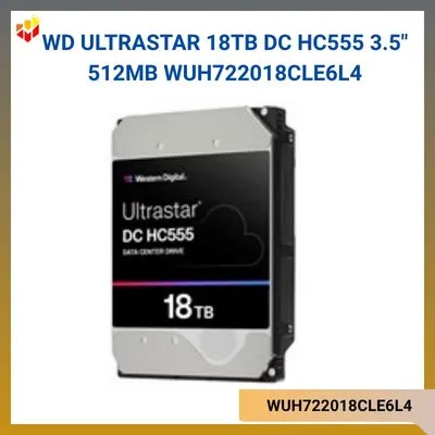 Ổ cứng WD Ultrastar 18TB DC HC555 3.5" 512MB WUH722018CLE6L4