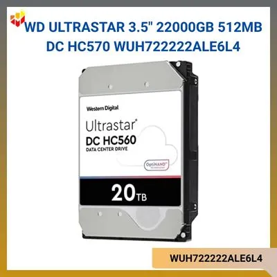Ổ cứng WD Ultrastar 3.5" 22000GB 512MB DC HC570 WUH722222ALE6L4
