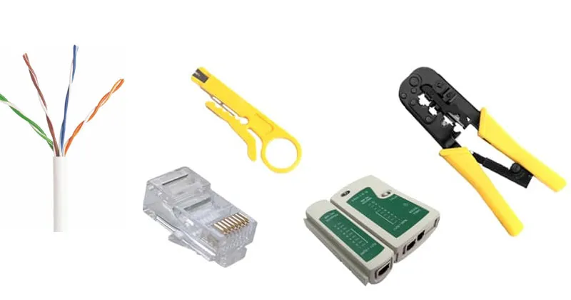 Dụng cụ cần thiết để bấm cáp mạng 4 sợi
