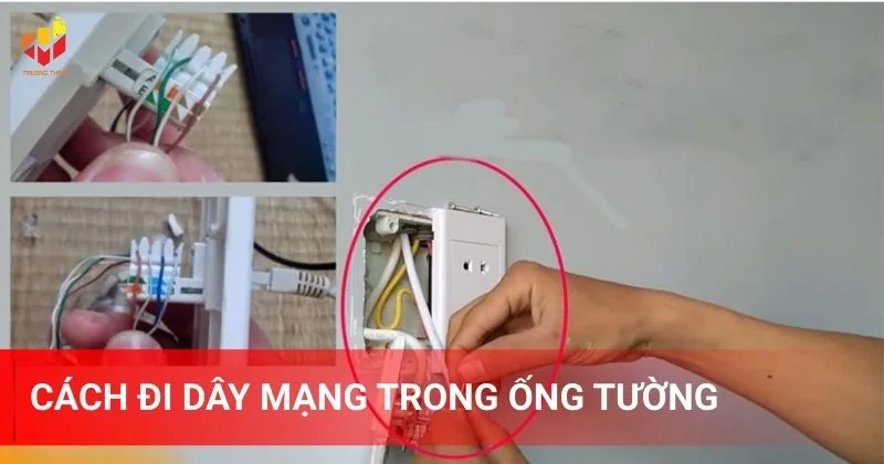 Cách đi dây mạng trong ống tường trong nhà chung cư