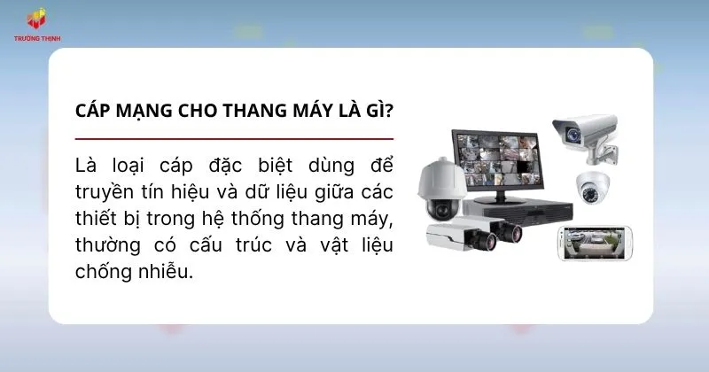 Cáp mạng cho thang máy là loại cáp dùng để truyền tín hiệu và dữ liệu