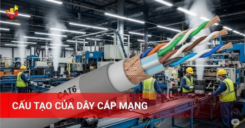 Cấu tạo của dây cáp mạng