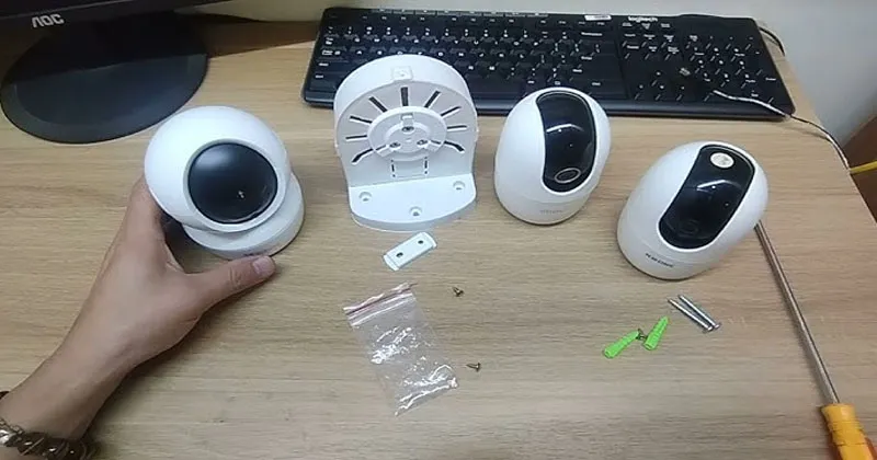 Chuẩn bị dụng cụ để tiến hành làm theo hướng dẫn lắp chân đế xoay camera