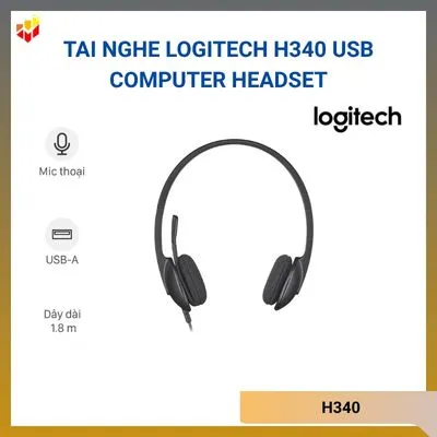 Tai nghe H340 Logitech USB Computer Headset giá rẻ